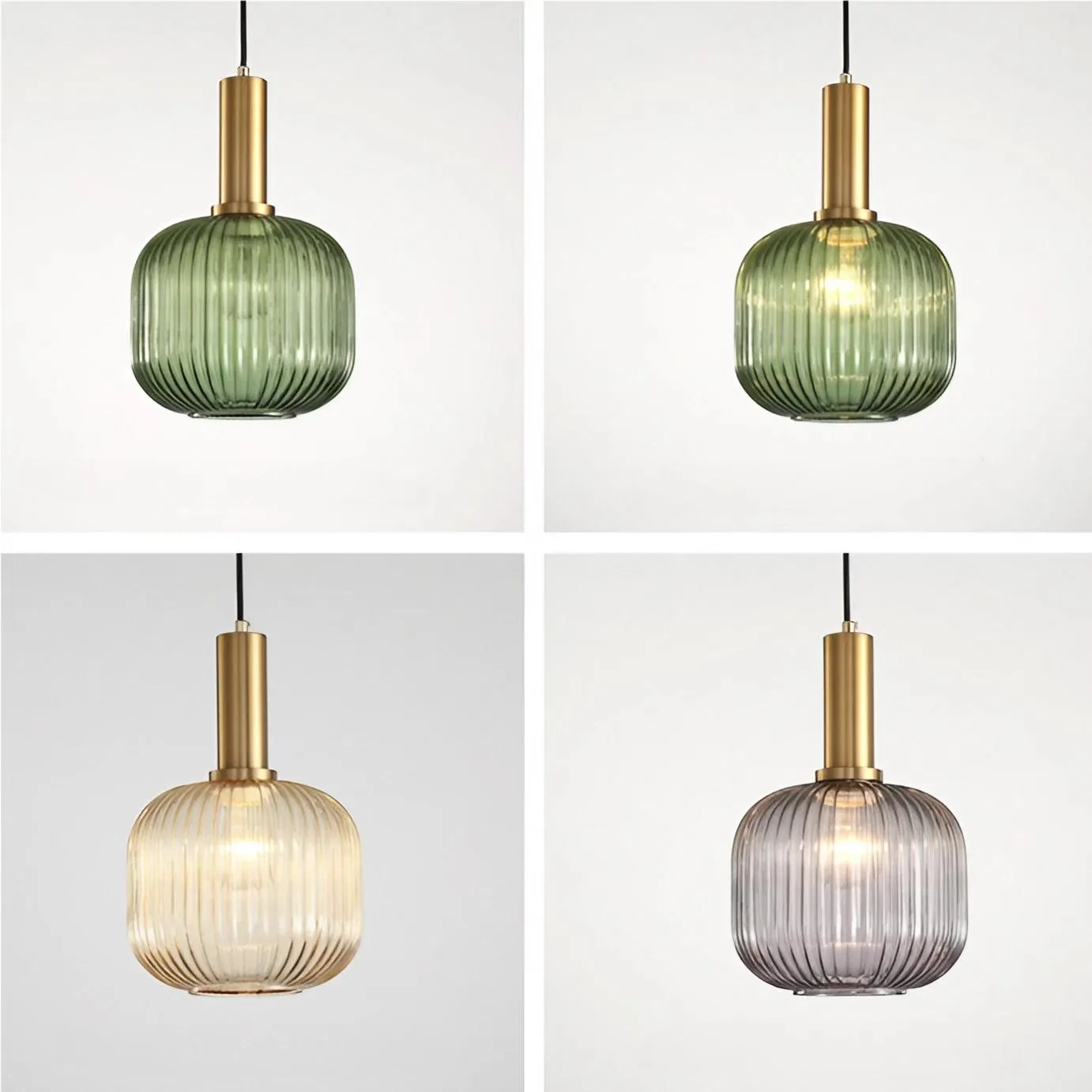 Vintage Design Stained Glass Pendant Light KL48