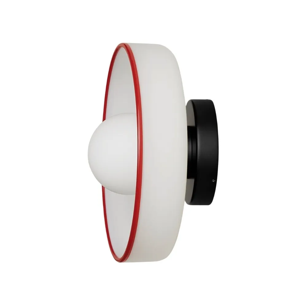 Kalo Round Glass Metal Base Wall Light Ceiling Light- Disc Orb Wall Sconce for Modern Interior KL922