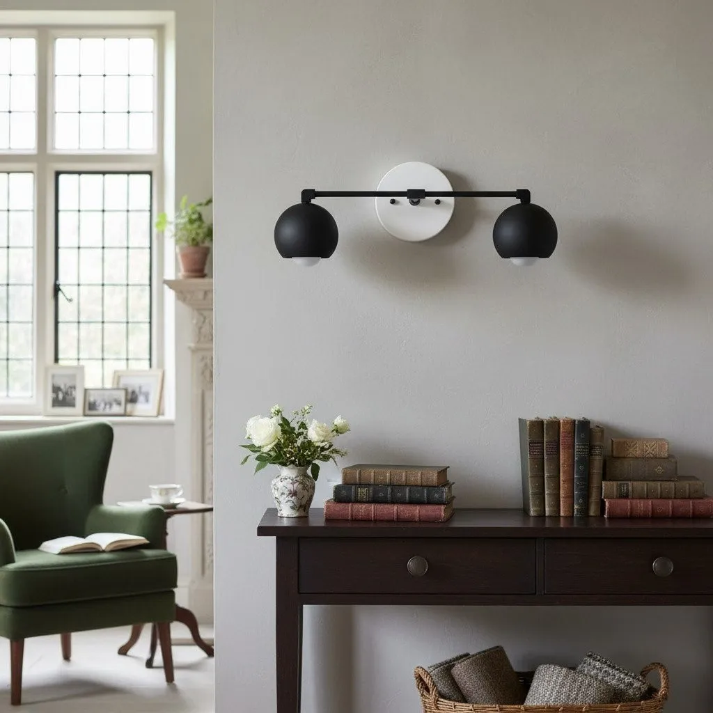 Metio Dome Decorative Vanity Light - Classic Orb Shade Bathroom Wall Lamp KL1424