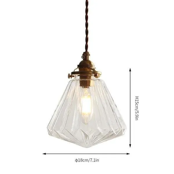 Clear glass pendant lights series