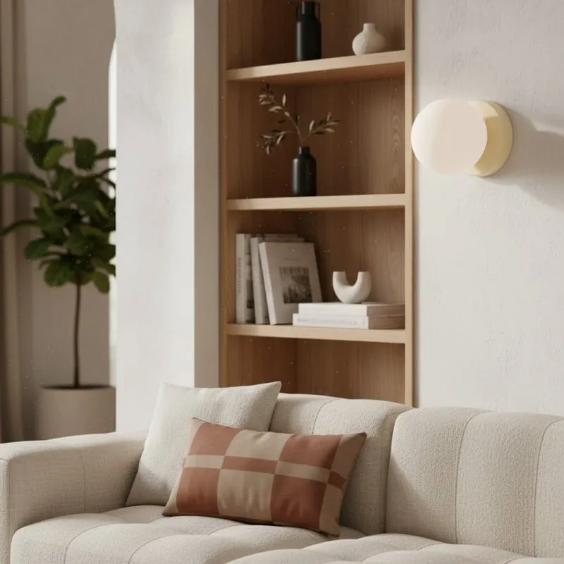 Nuevola Modern Glass Metal Wall Light - Artistic Accent Sconce for Cozy Nooks KL2089