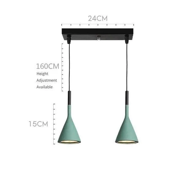 Aplomb Concrete Pendant Lamp - Minimalist Design Lighting for Dining Room and Office