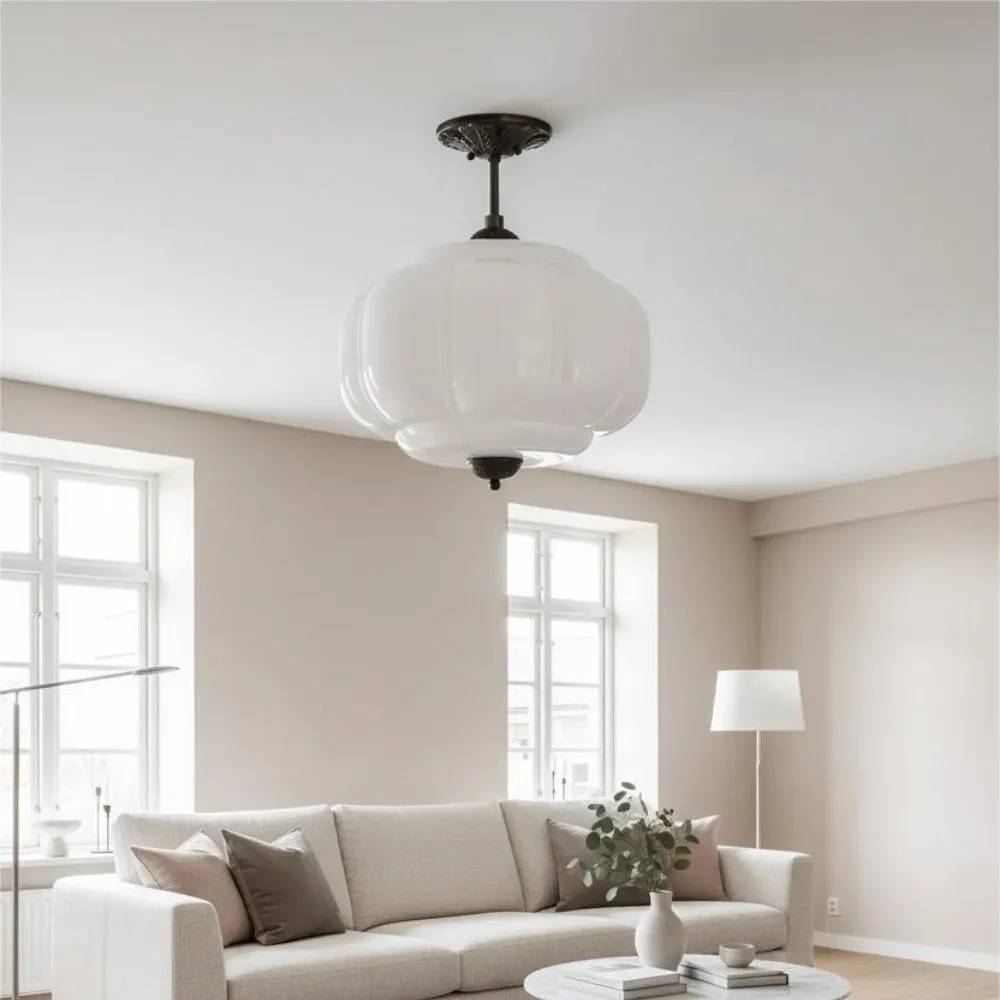 Retro Glass Eloise Pendant Light For Kitchen Island KL801