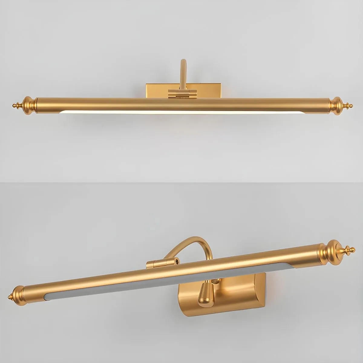 Mirror Front LED Brass Wall Lamp KL352