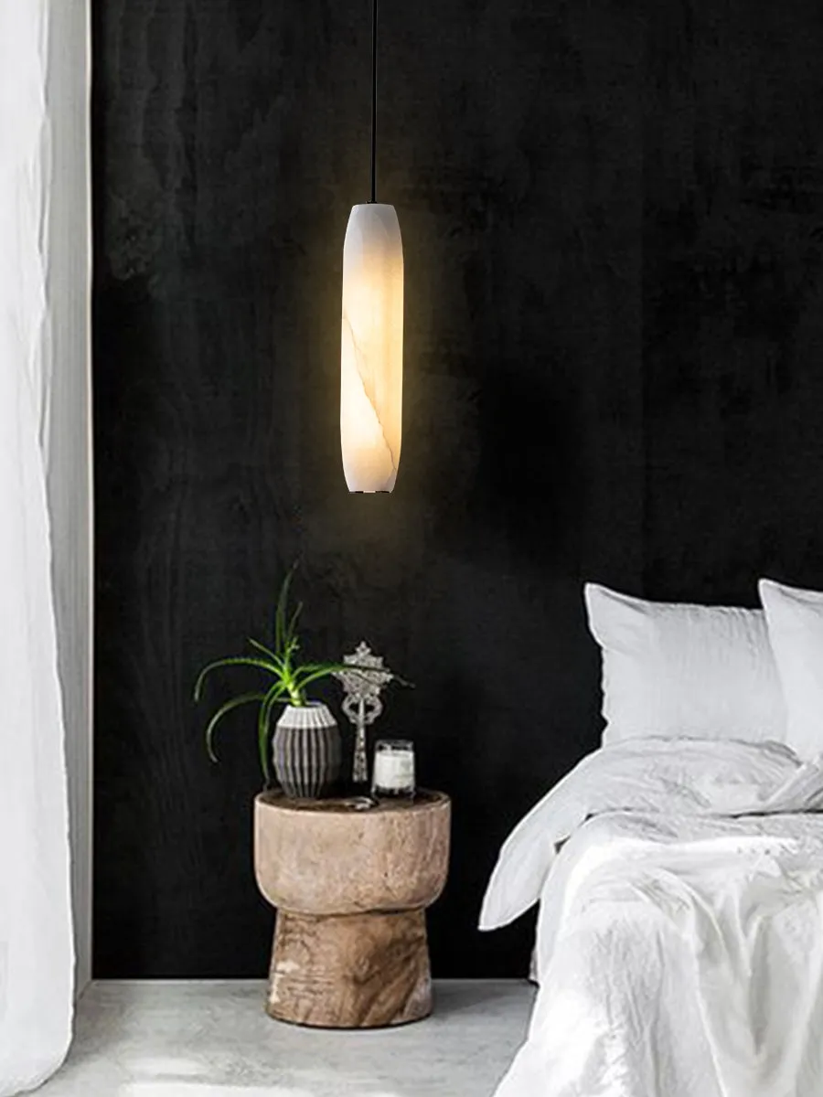 Alabaster Flute Pendant Light D436