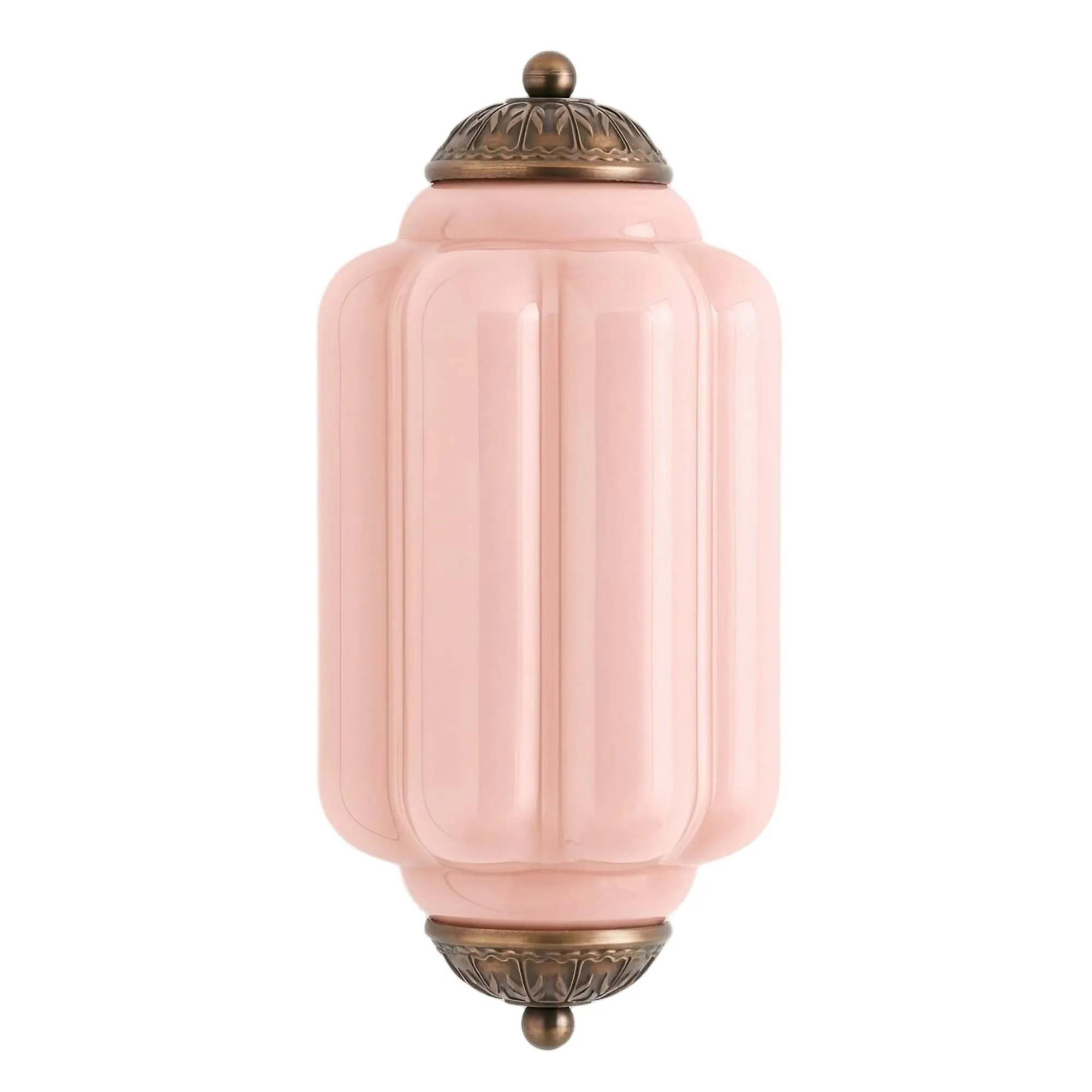 Eloise Long Pumpkin Retro Glass Recessed Wall Lamp KL857