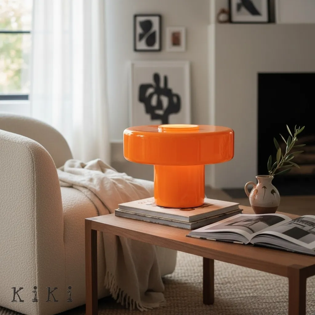 Minimalist Colorful Glass Table Lamp - Modern Style Lamp for Bedside KL2323