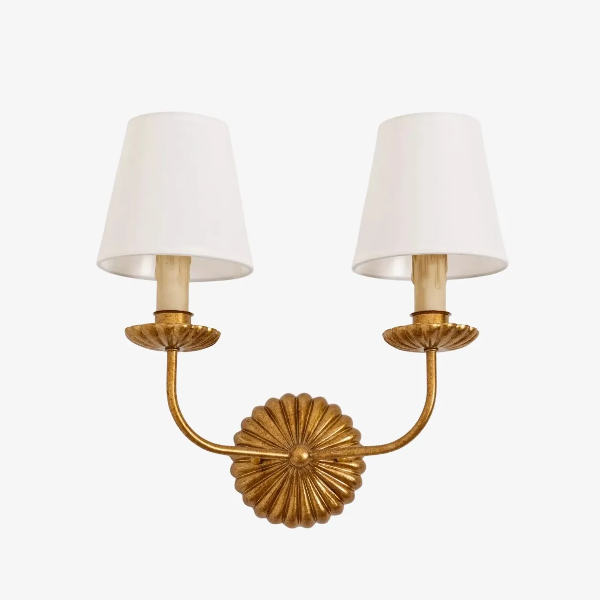 Catina Fabric Shade Wall Sconce – Classic Metal Wall Lighting for Entryway or Lounge KL1148
