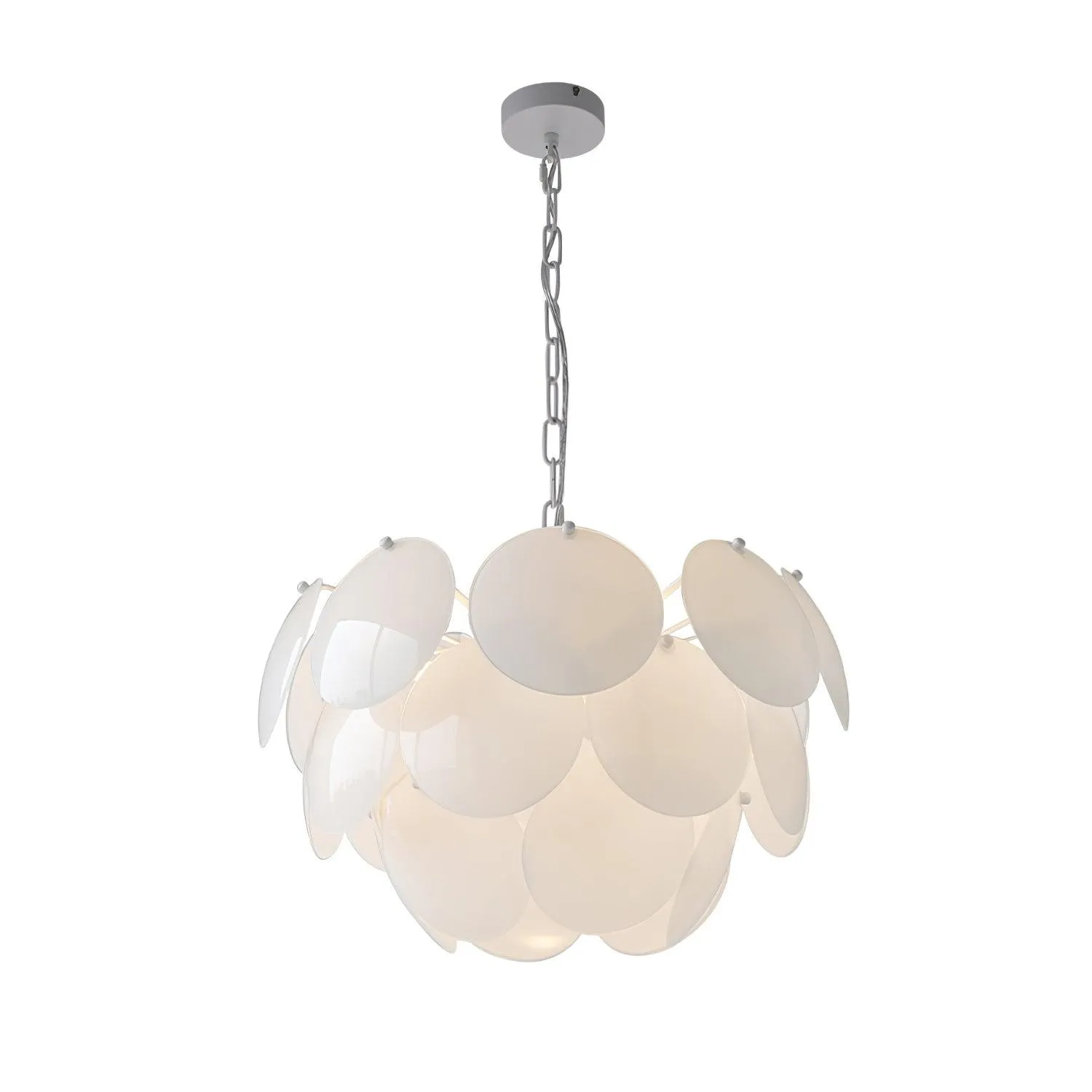Luxury Fashion Luminous Petal Glass Chandelier KL472