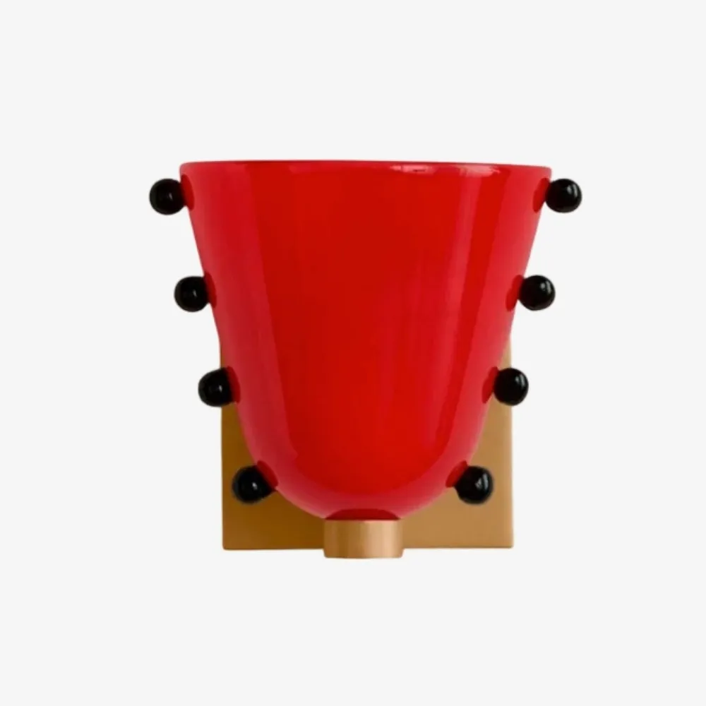 Bellina Decorative Art Glass Wall Lamp - Modern Gemma Wall Sconce for Bedroom and Entryway KL2329