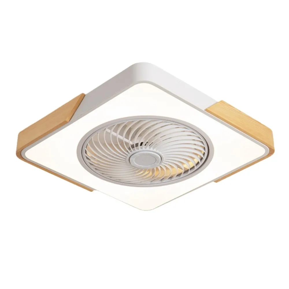 Scandinavian Style Wood Round Ceiling Fan Light KL932
