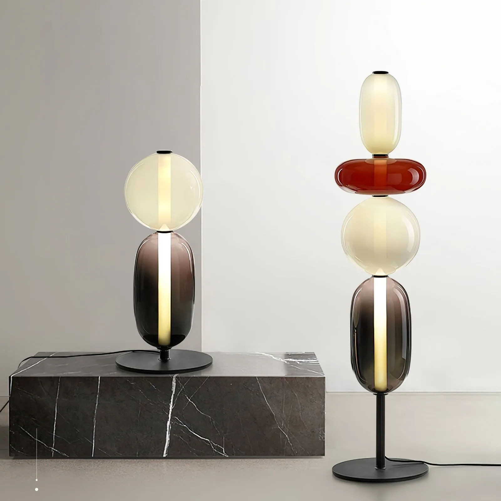 Nordic Minimalist Creative Luxury Gourd Glass Table Lamp KL278