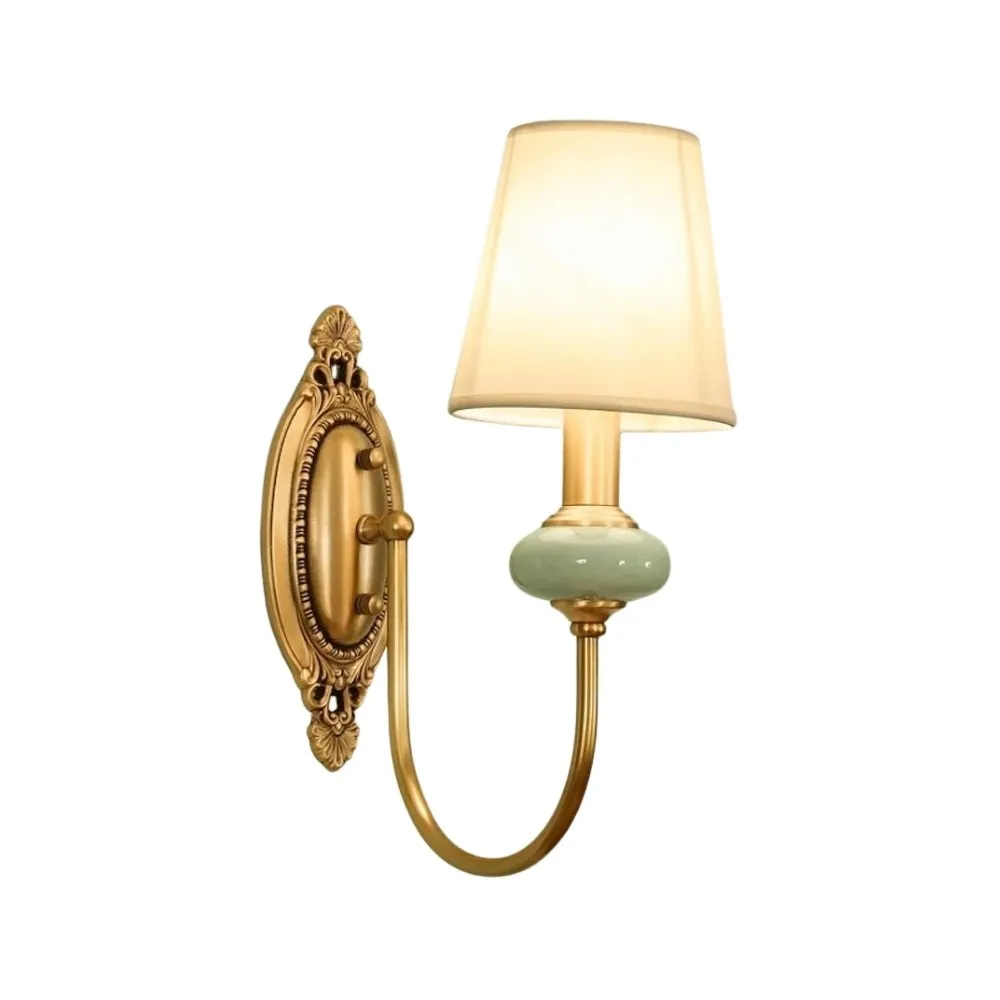 Retro Fabric Wall Sconce – Vintage Style Wall Lamp Ideal for Bedroom & Hallway KL1116