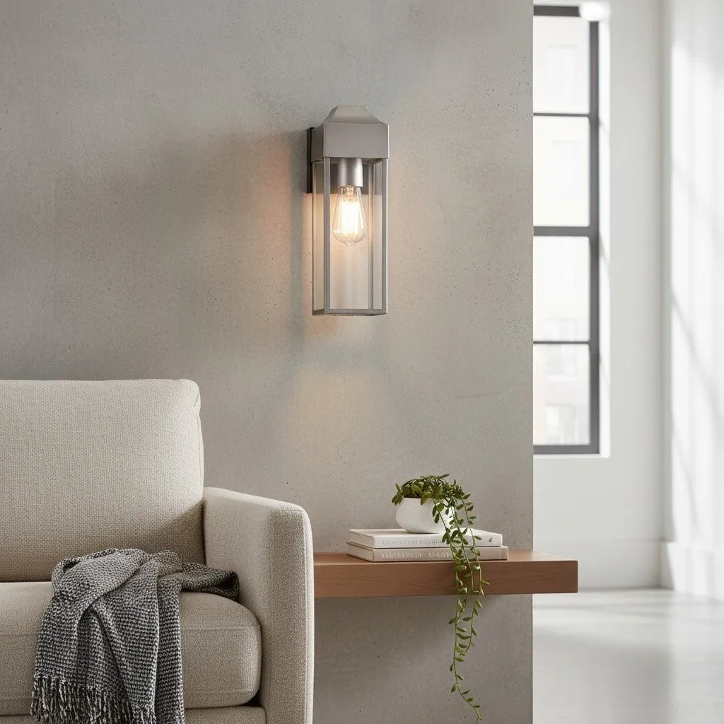 Georgon Exterior Wall Lantern Light - Clear Glass Shade, Classic Architectural Style for Outdoor Spaces KL1960