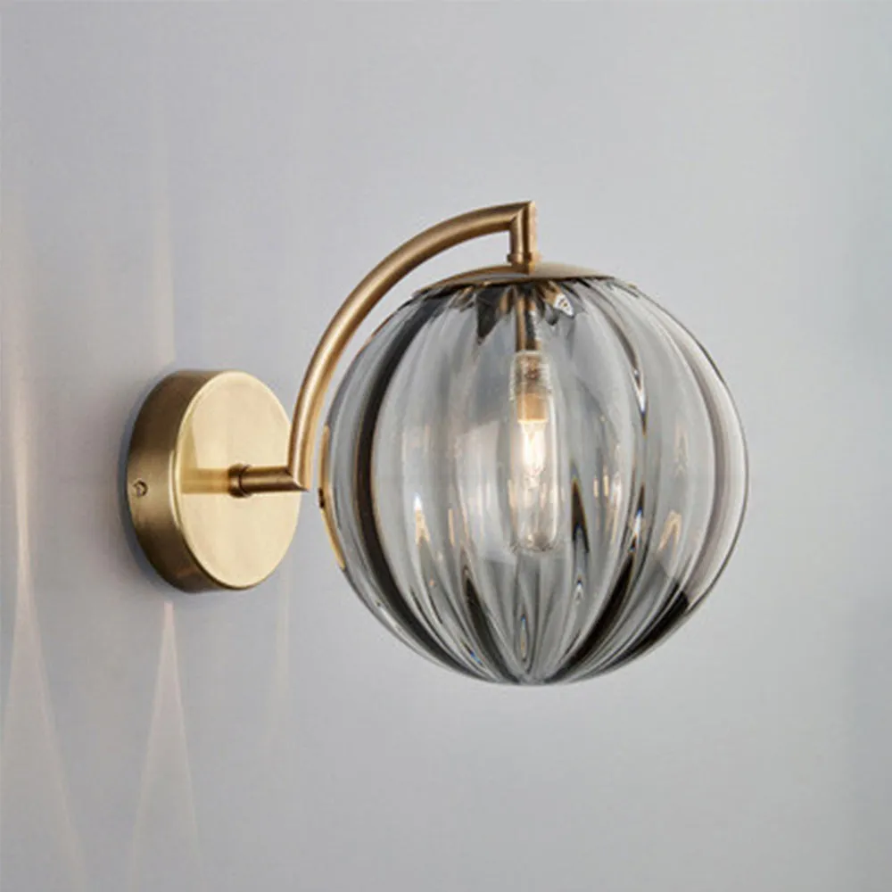 Modern Glass Multi-Color Spherical Gold Lamp Pole Wall Lamp KL502