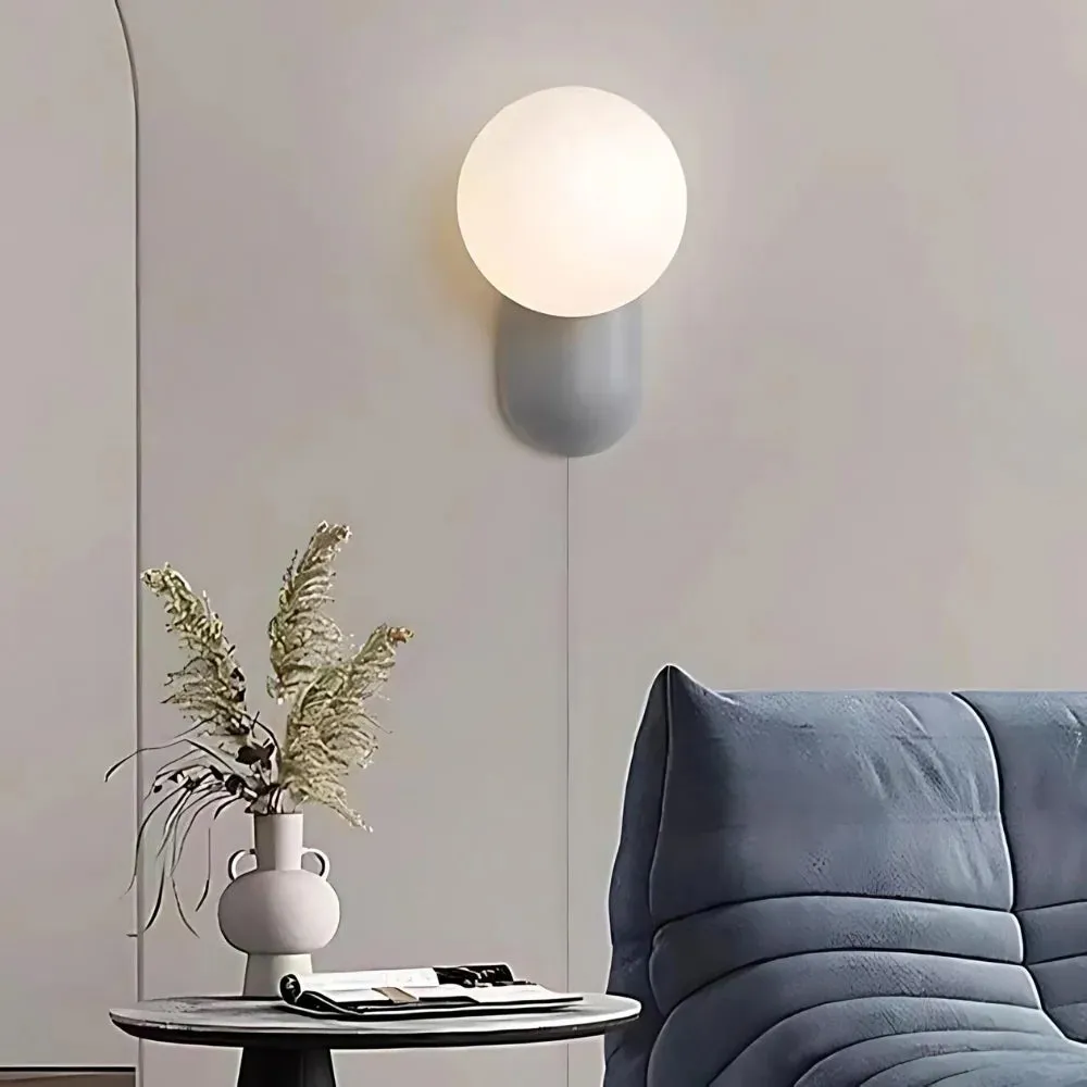 Luma Nordic Glass Orb Wall Light D784