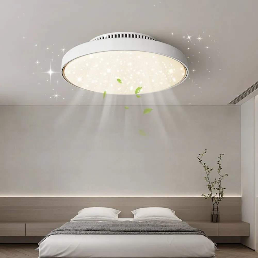Silent Bladeless LED Ceiling Fan Light with Remote Control KL933