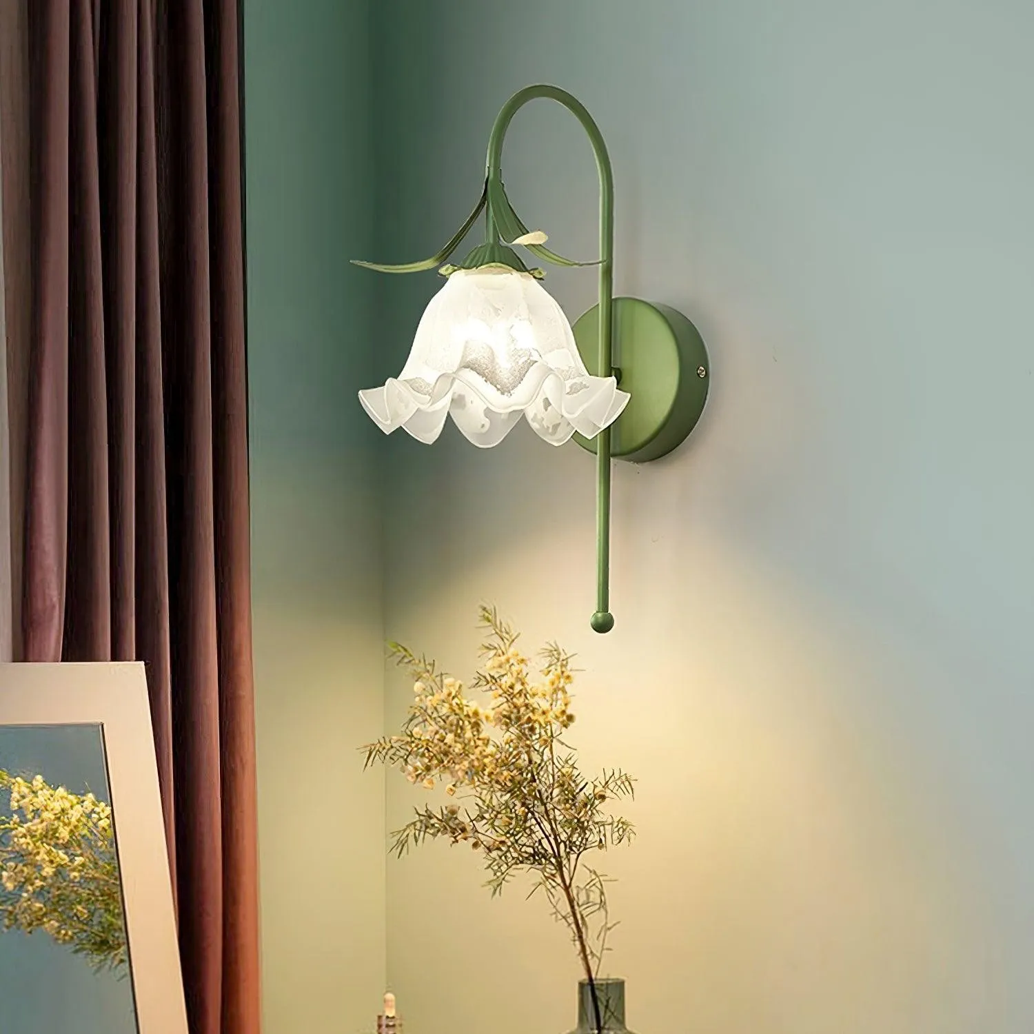 French Cream Style Flower Wall Lamp KL473