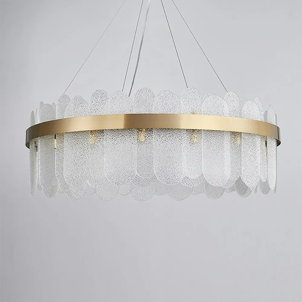 Modern Round Glass Chandelier