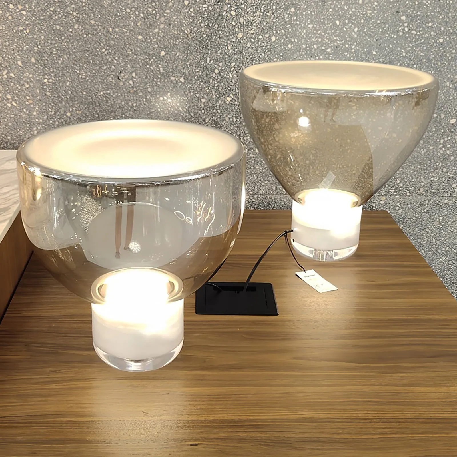 Nordic Simple Modern Luxury Glass Table Lamp For Study Room KL207
