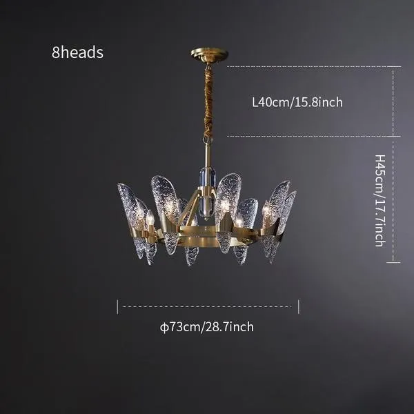 Modern Cystal Chandelier/Brass