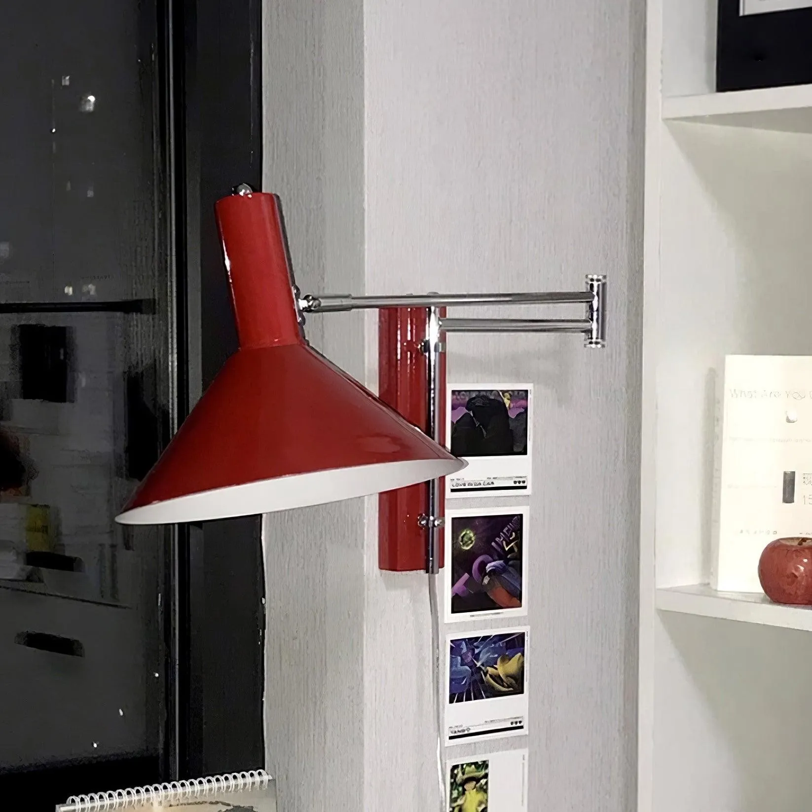 Classic Modern Swing Arm Adjustable Bedside Reading Wall Lamp KL565