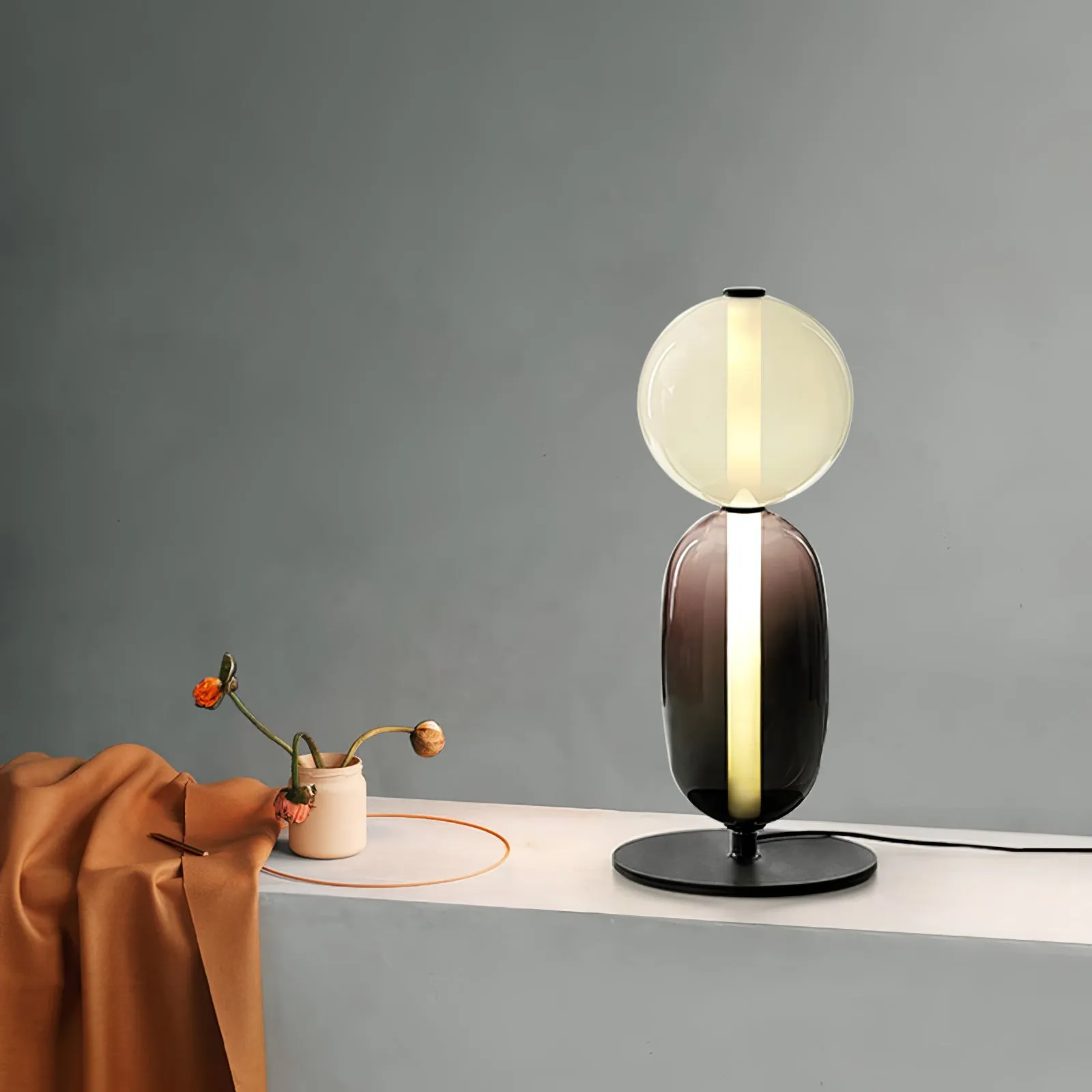 Nordic Minimalist Creative Luxury Gourd Glass Table Lamp KL278