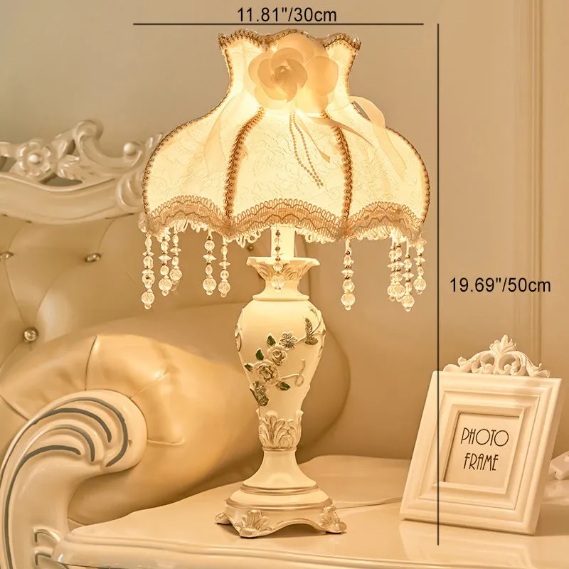 Classic European Vase Base Resin Fabric Table Lamp KL707