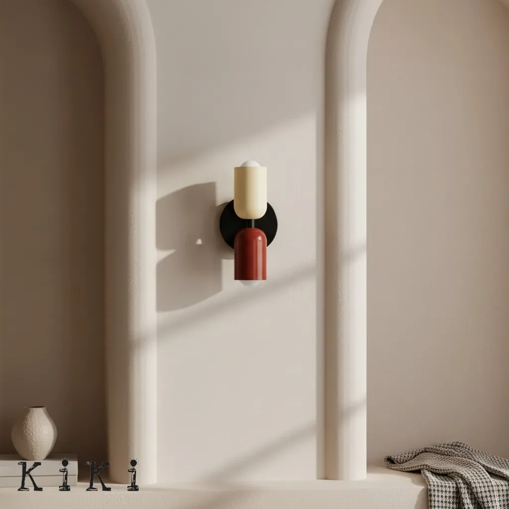 Metal Up Down Wall Sconce - Contemporary Colorful Wall Light for Hallway and Office