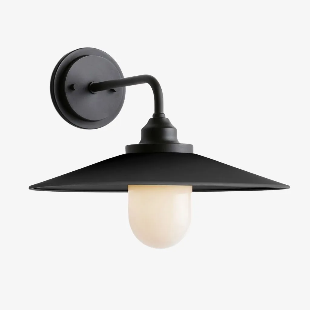 Cordax Utility-Inspired Wall Sconce - Metal and Glass for Indoor Outdoor Decor KL2030