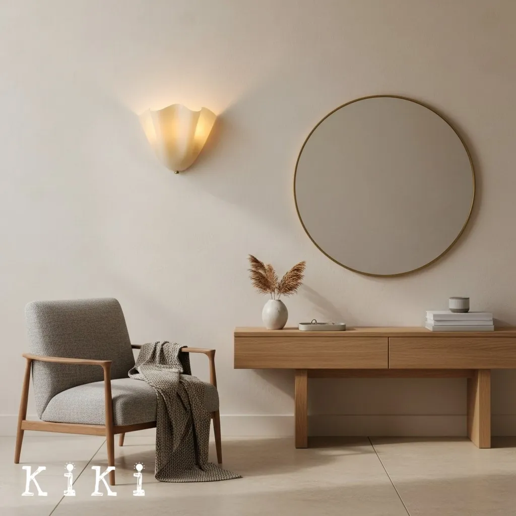 Vera Glass Wall Lamp - Vintage Accent Sconce for Bedroom and Living Space KL881