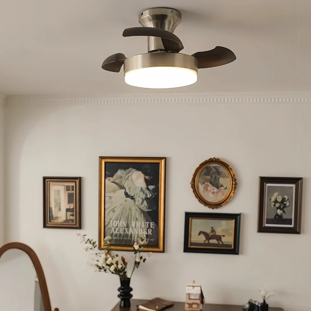 Retro Silent Invisible Led Ceiling Fan Light KL941