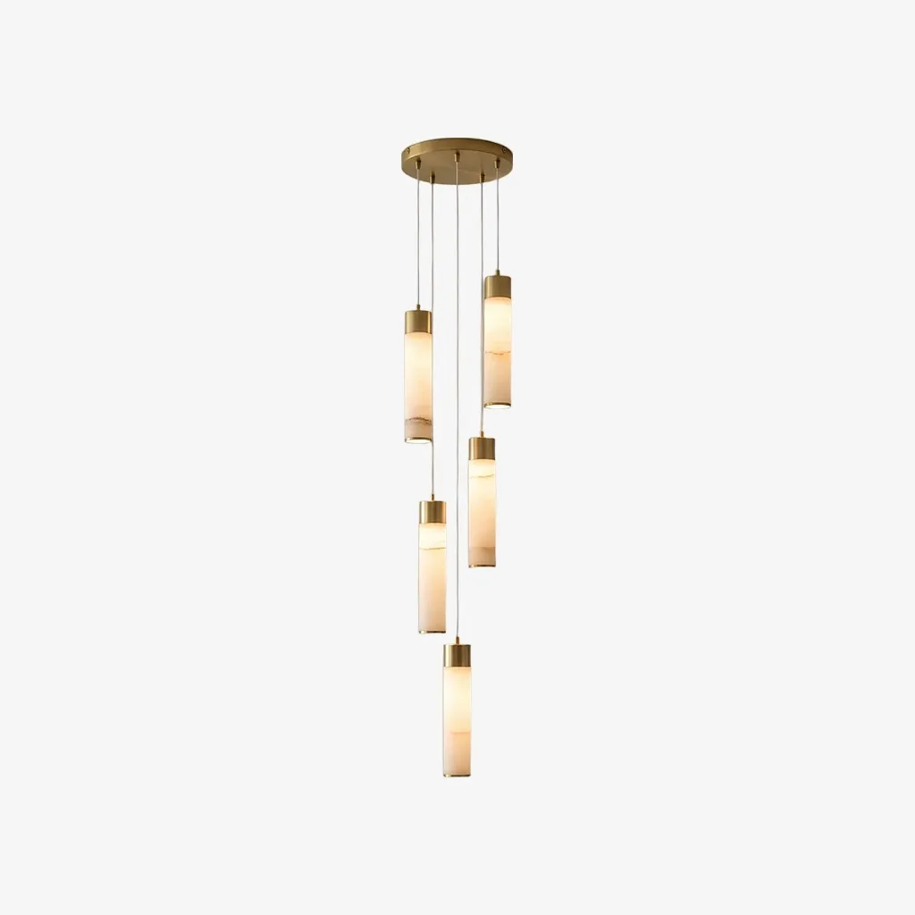 Solaryx Minimal Cylindrical Silhouette Pendant Light - Modern Style Lamp for Kitchen KL2282