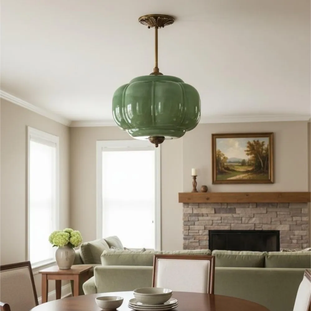 Retro Glass Eloise Pendant Light For Kitchen Island KL801