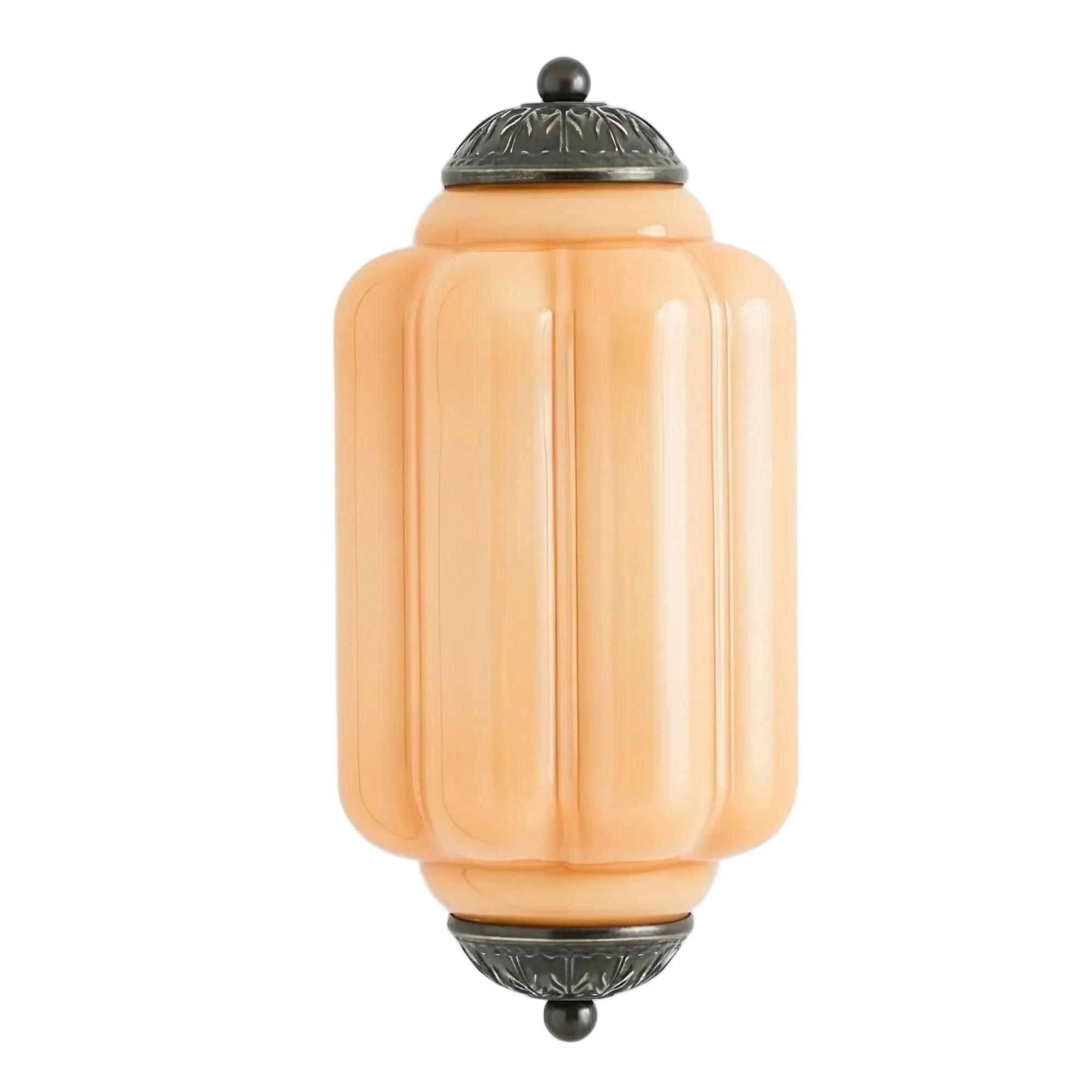 Eloise Long Pumpkin Retro Glass Recessed Wall Lamp KL857