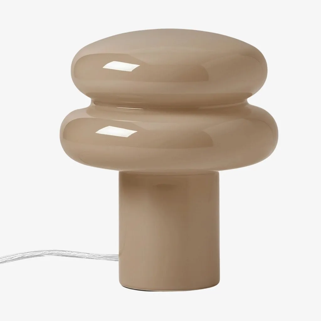 Orra Mushroom Glass Table Lamp - Gentle Colorful Table Light for Relaxing Ambience KL1563