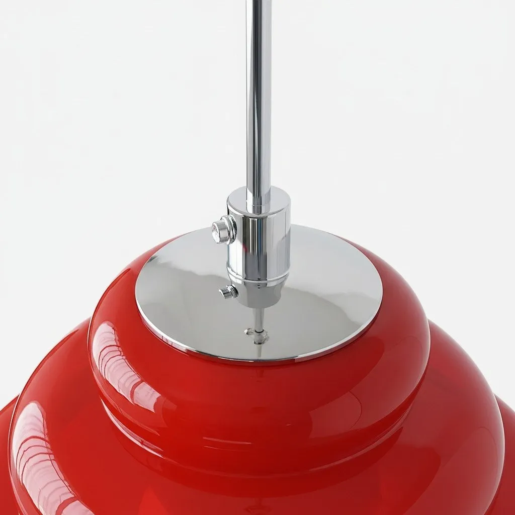 Bomiello Colorful Layered Glass Pendant Light - Modern Pendant Light for Dining and Living Spaces KL2147
