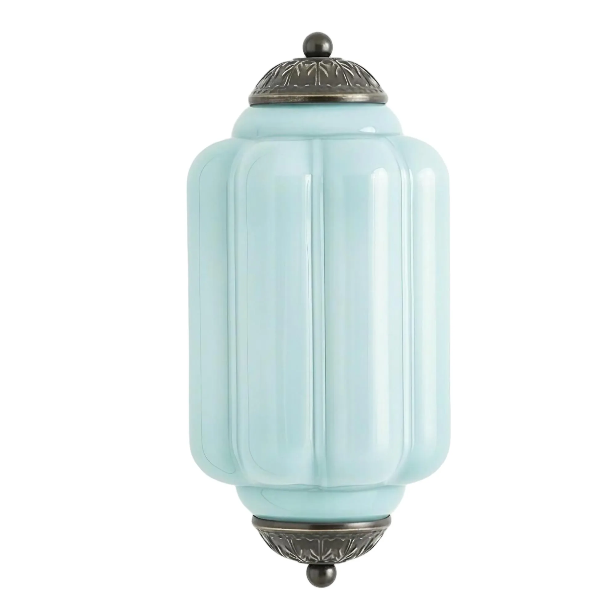 Eloise Long Pumpkin Retro Glass Recessed Wall Lamp KL857