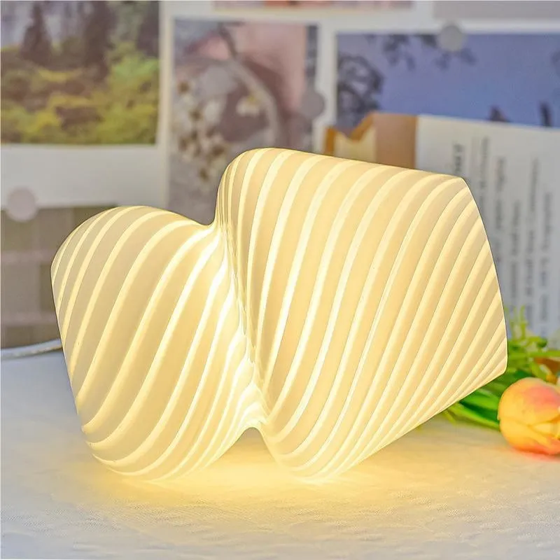 Nordic Macaron Mushroom Glass Table Lamp KL32