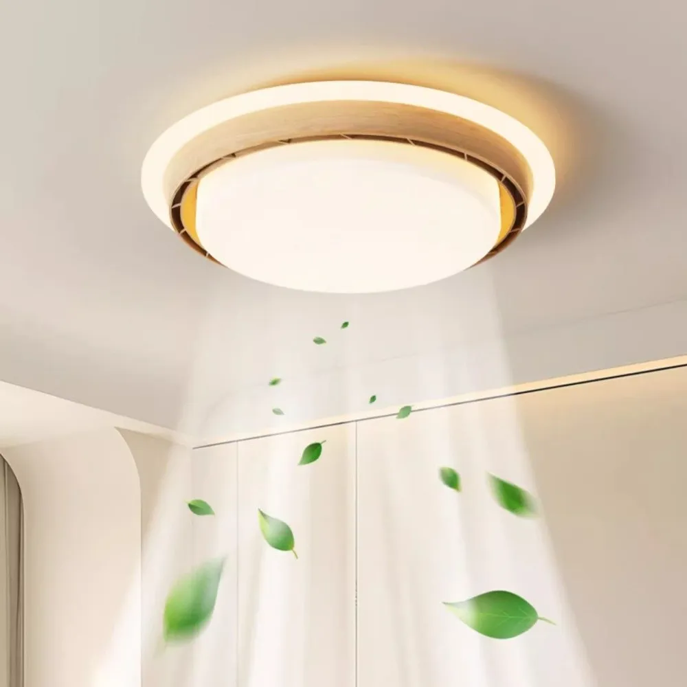 Modern Circular LED Bladeless Ceiling Fan with Light KL935