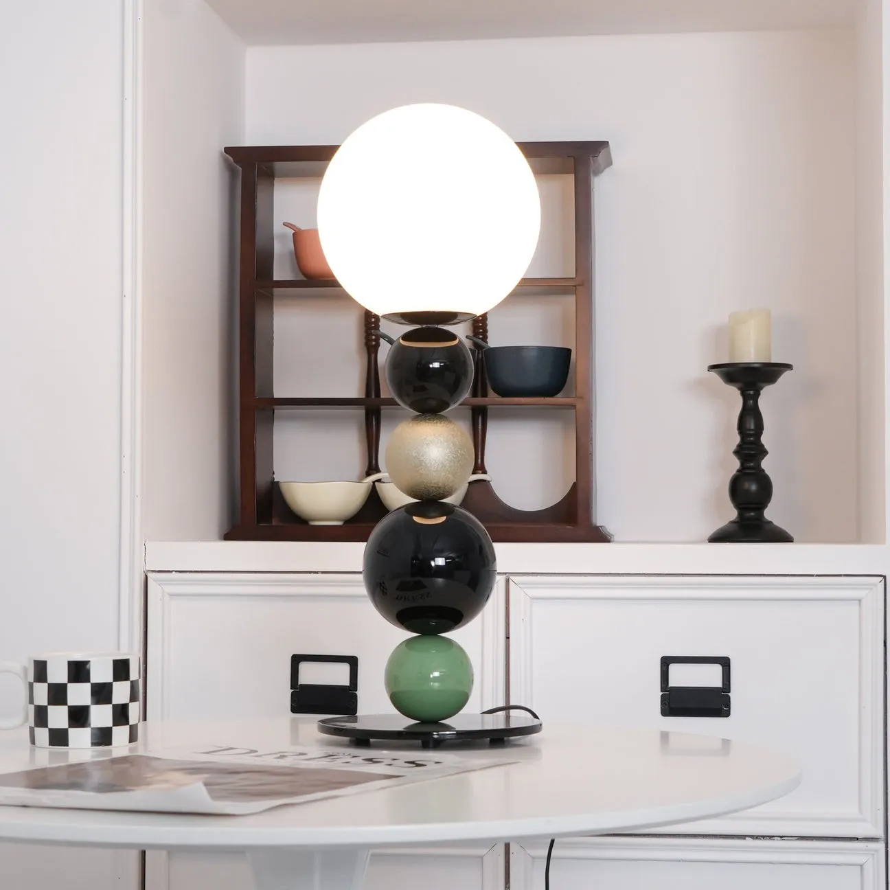 Coloful Stacked Round Ball Table Lamp KL157