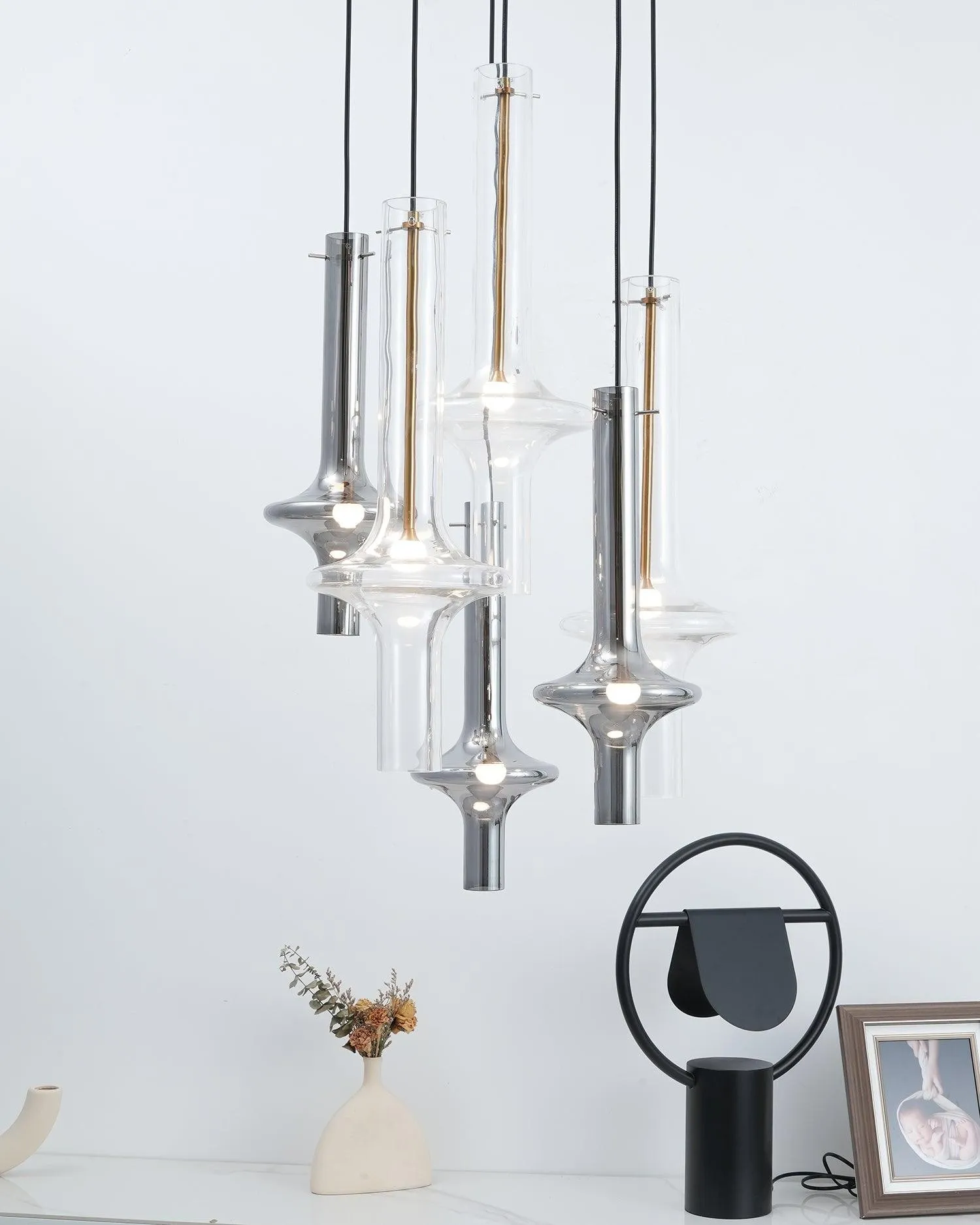 Modern Creative Glass Tube Pendant Lamp KL762