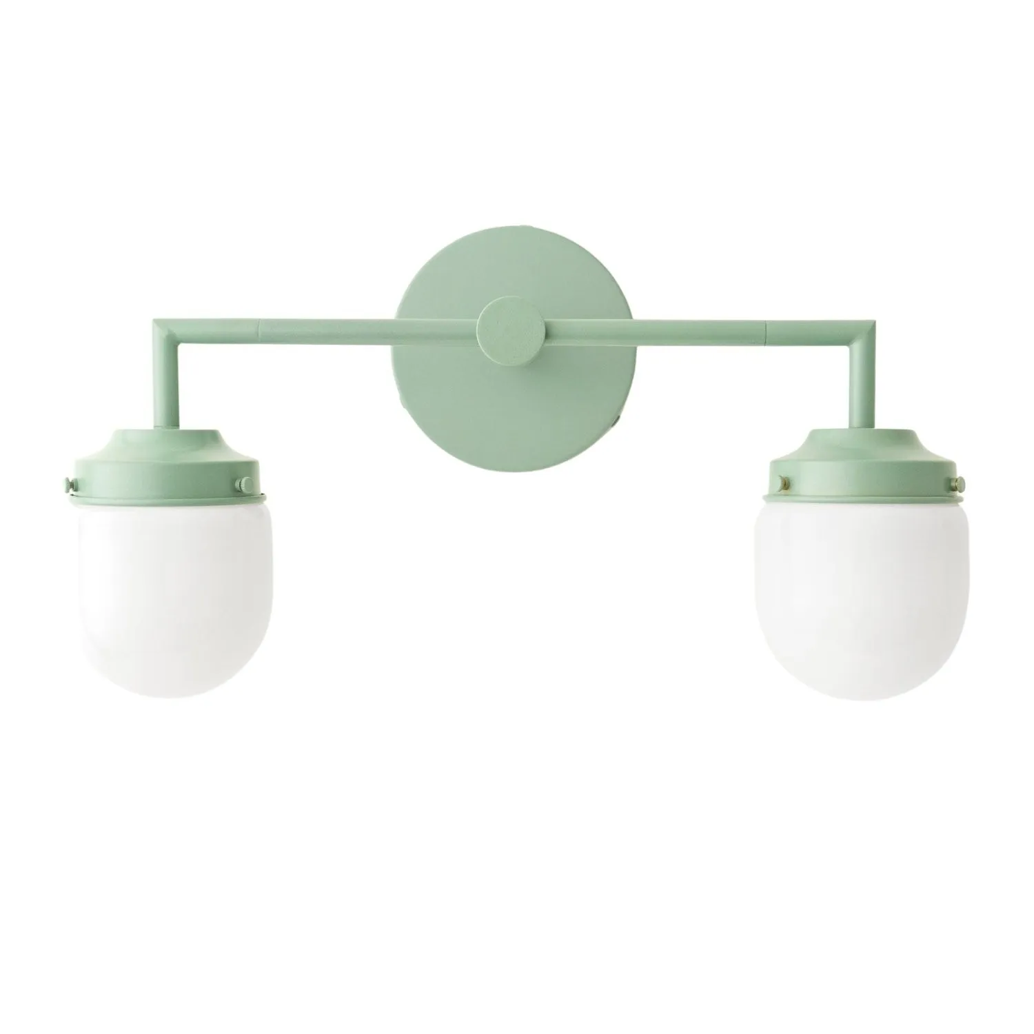 Opalume Glass Double Vanity Light - Vintage Style Bathroom Double Wall Lighting KL1430