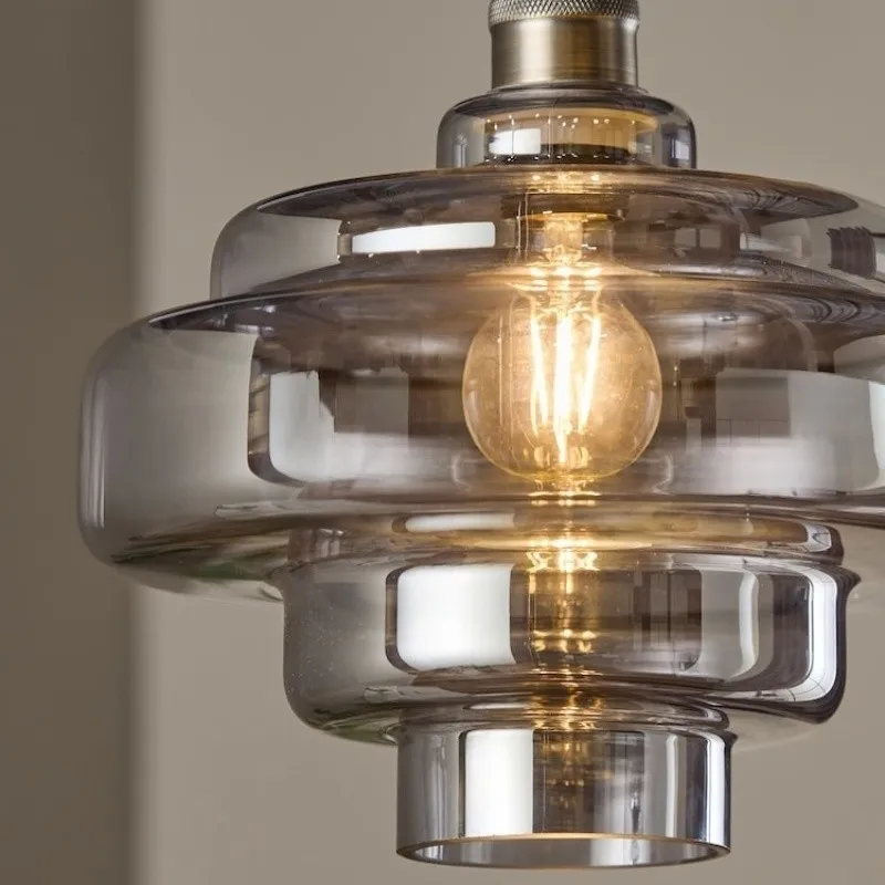 Modern Bauhaus Elegant Glass Effect Pendant Light KL1100