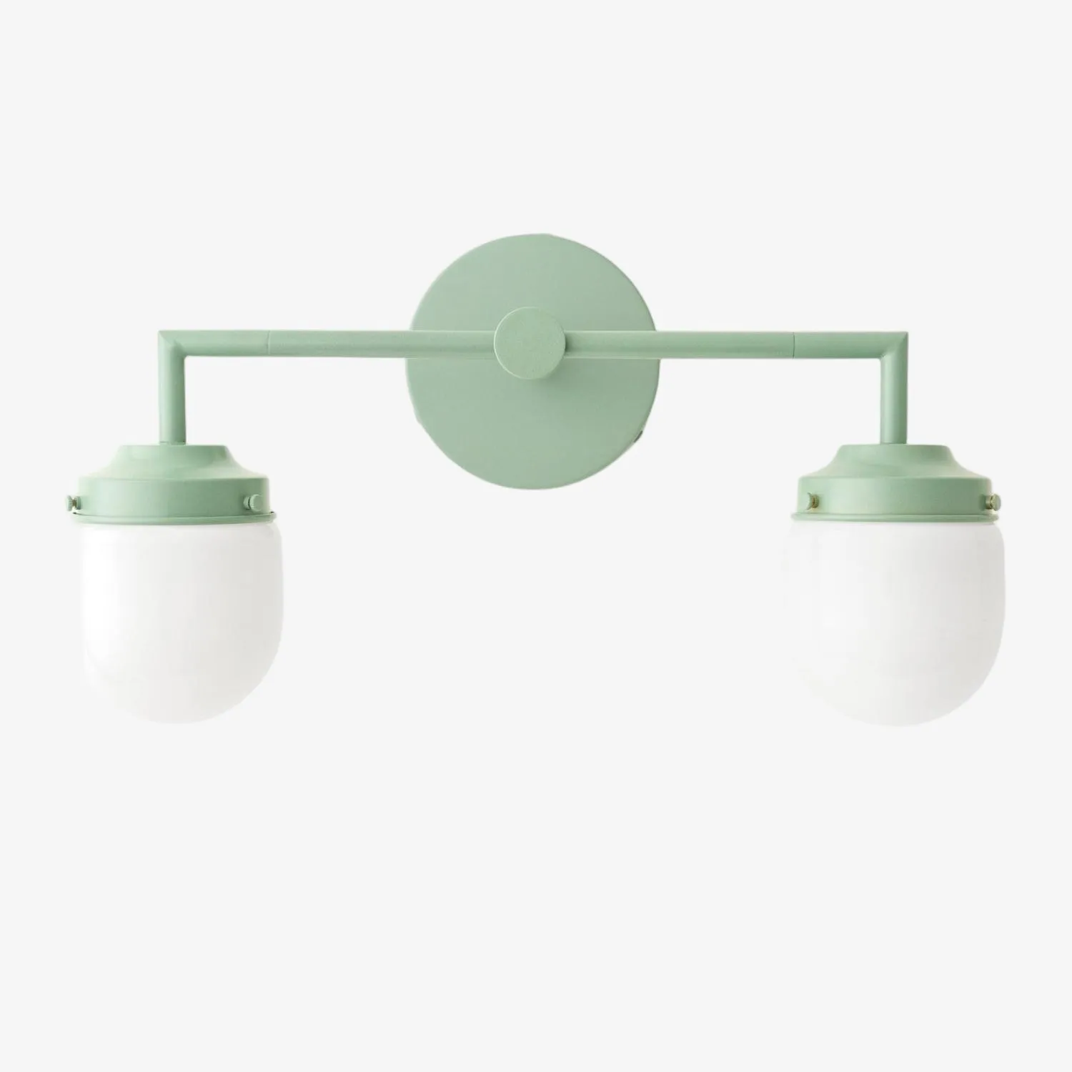Opalume Glass Double Vanity Light - Vintage Style Bathroom Double Wall Lighting KL1430