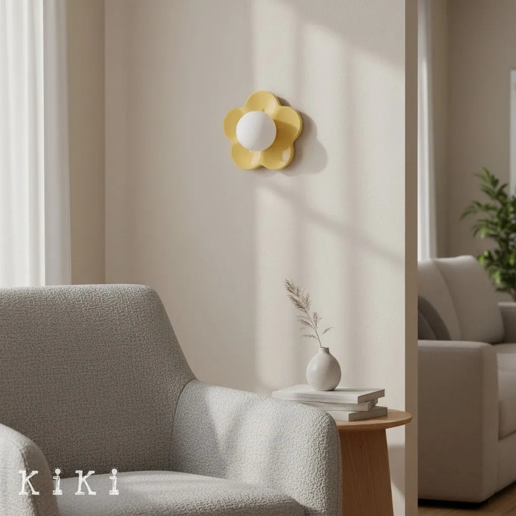 Florixa Blooming Flower Wall Light - Decorative Indoor Lamp for Bedroom and Living Room KL2066