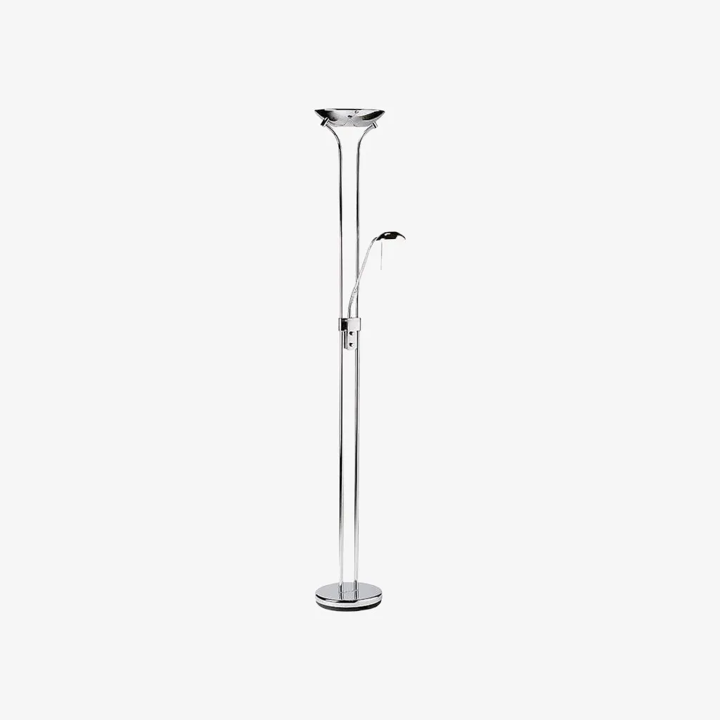 Linexis Art Deco Metal & Opal Glass Floor Lamp - Dual-Light Design for Modern Interiors KL1894