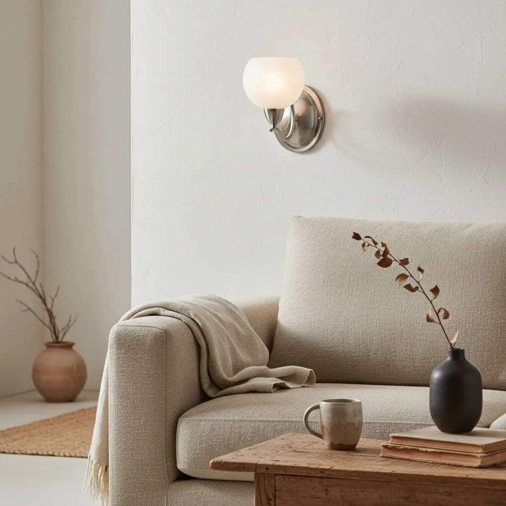 Armicora Modern Curved Wall Light - Elegant Decorative Fixture for Living Rooms & Bedrooms KL1929