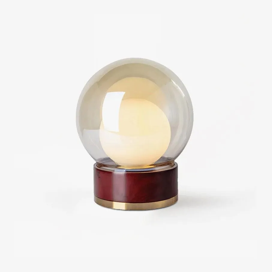 Simple Creative Wood Orb Table Lamp KL615