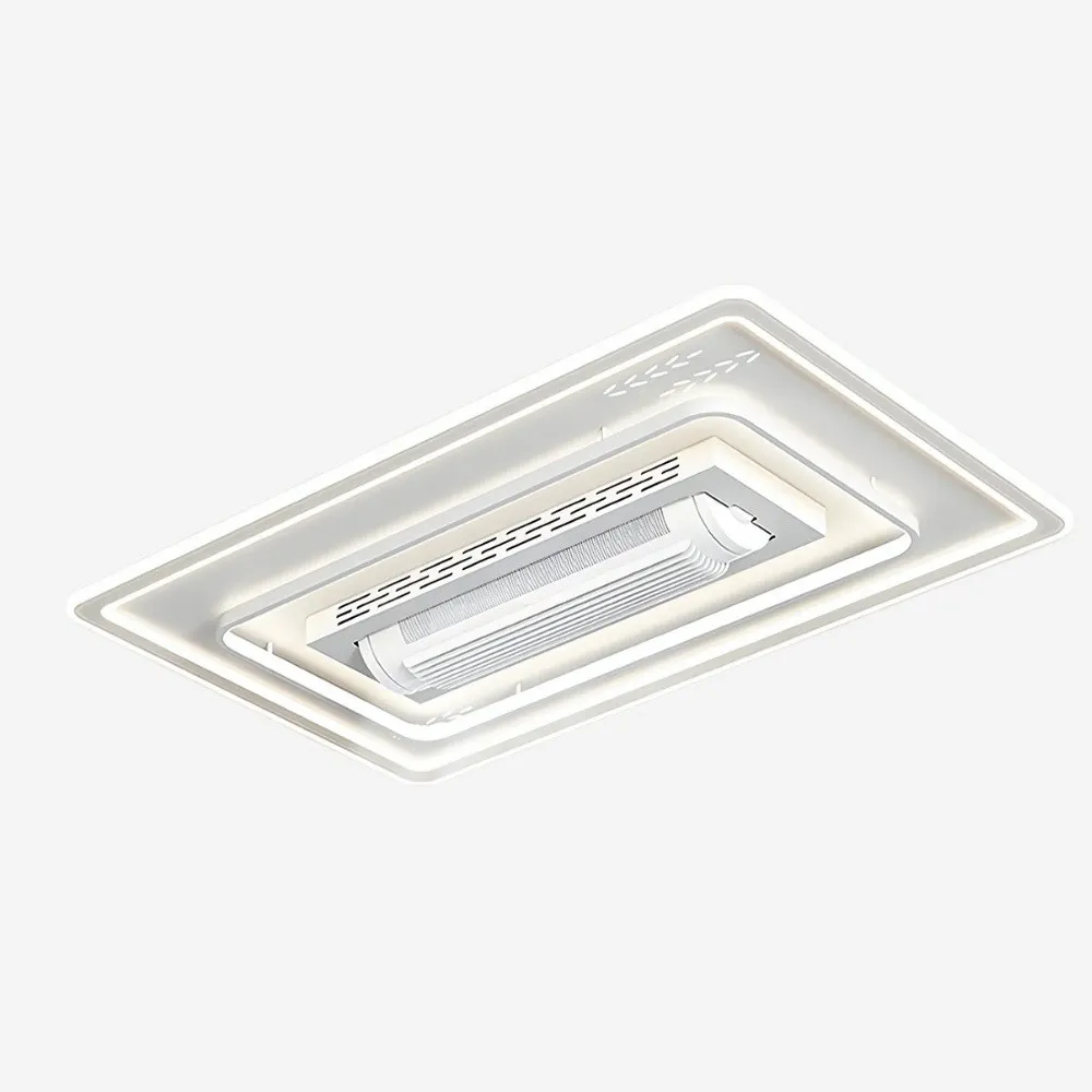 Modern Quiet Flush Mount Bladeless Ceiling Fan Light KL939
